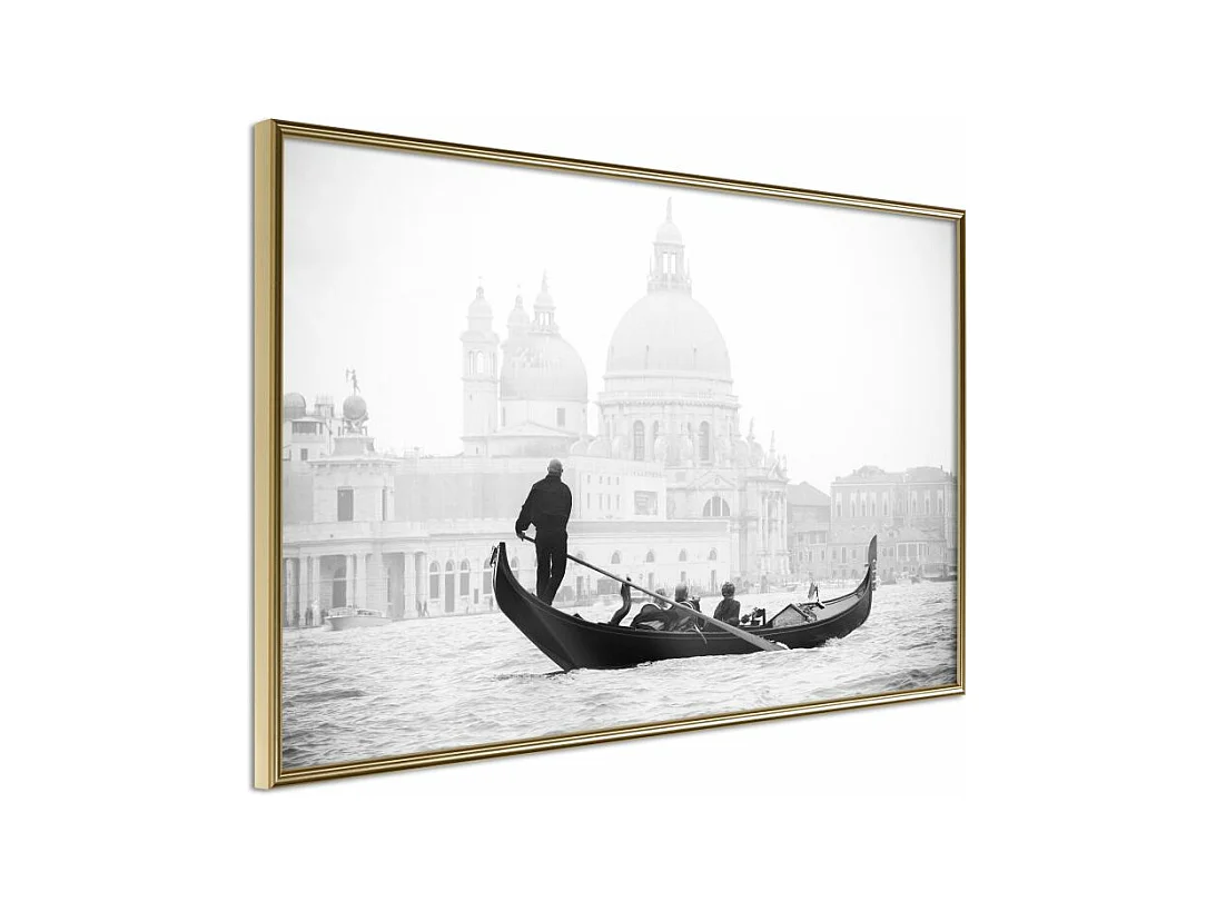 Affiche Murale Encadrée "Symbols of Venice" 90 x 60 cm Or