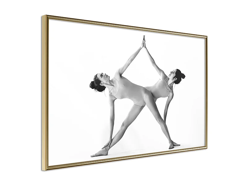 Affiche Murale Encadrée "Self-Five" 30 x 20 cm Or