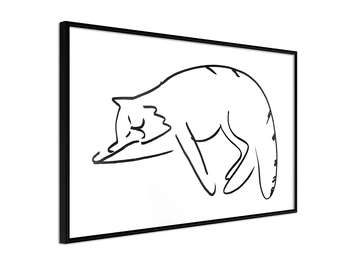 Affiche Murale Encadrée "Well-Deserved Rest" 45 x 30 cm Noir