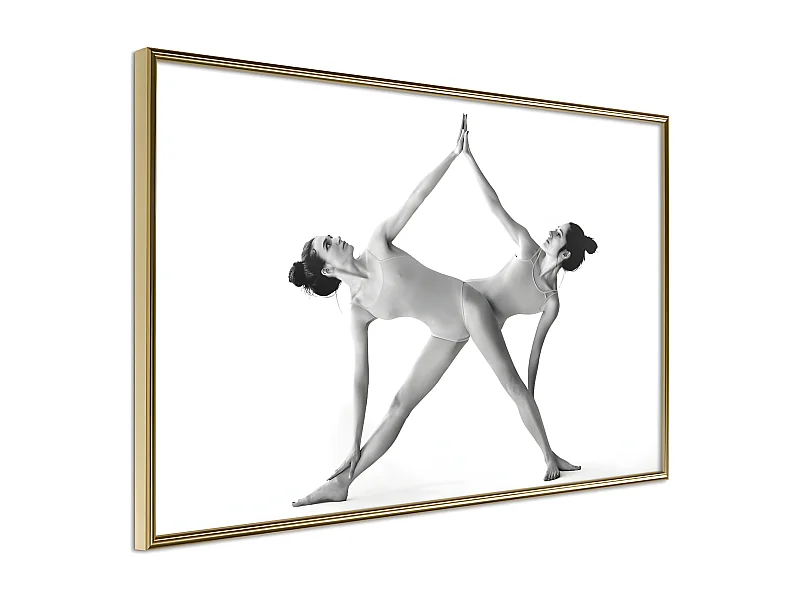 Affiche Murale Encadrée "Self-Five" 45 x 30 cm Or