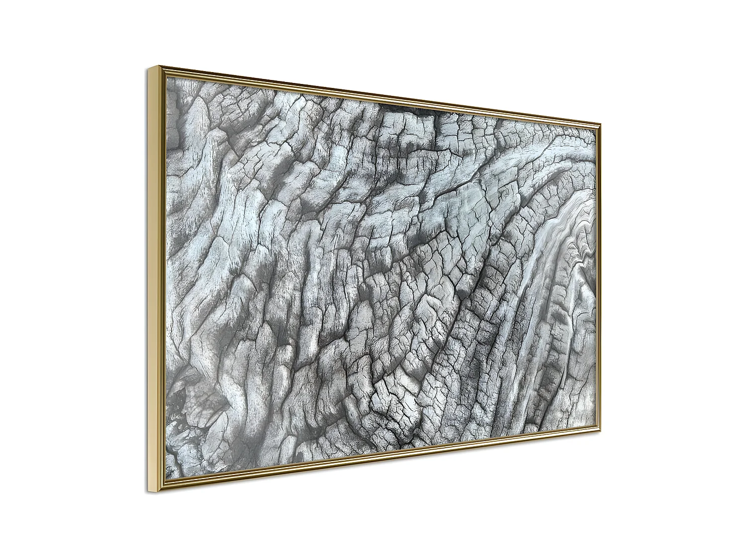 Affiche Murale Encadrée "Carved with Fire" 45 x 30 cm Or