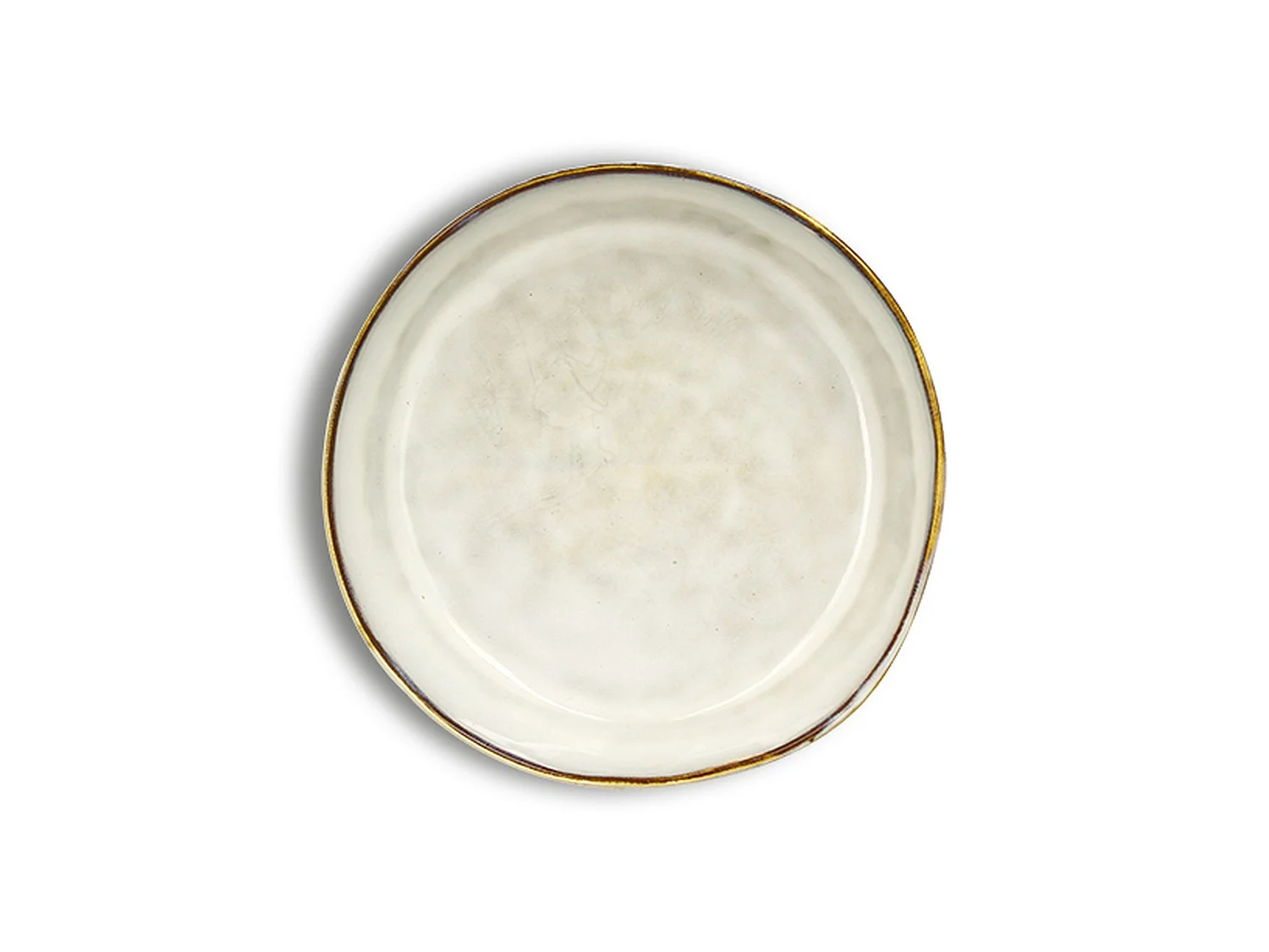 Ogo Living - Lot De 6 Assiettes Coupes Boral 20cm Beige Clair En Gres