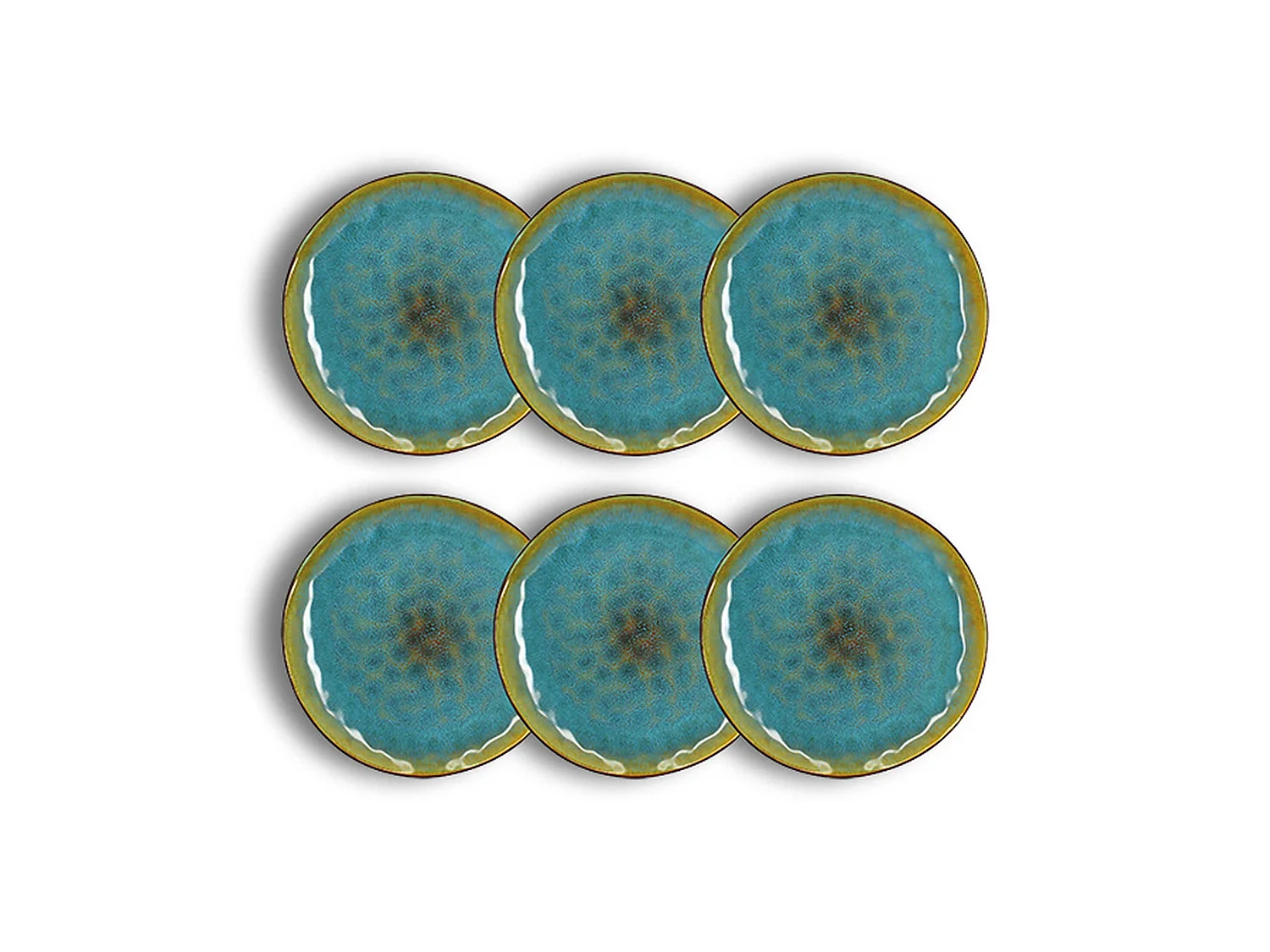 Ogo Living - Lot 6 Assiettes Plates Motala 28cm En Gres