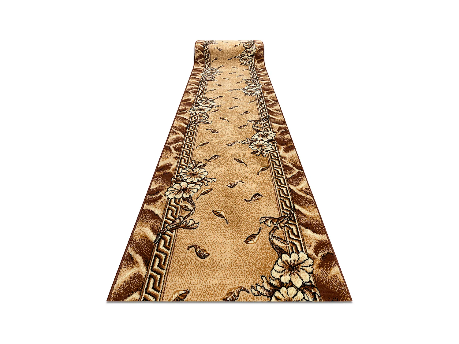 TAPIS DE COULOIR BCF TRIO vieil or 100x850 cm