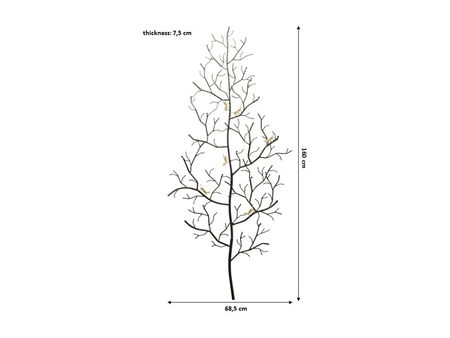 Wandgarderobe Ants On A Tree Groß