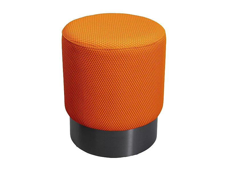 Tabouret Jody orange - Mesh noir Ø35cm