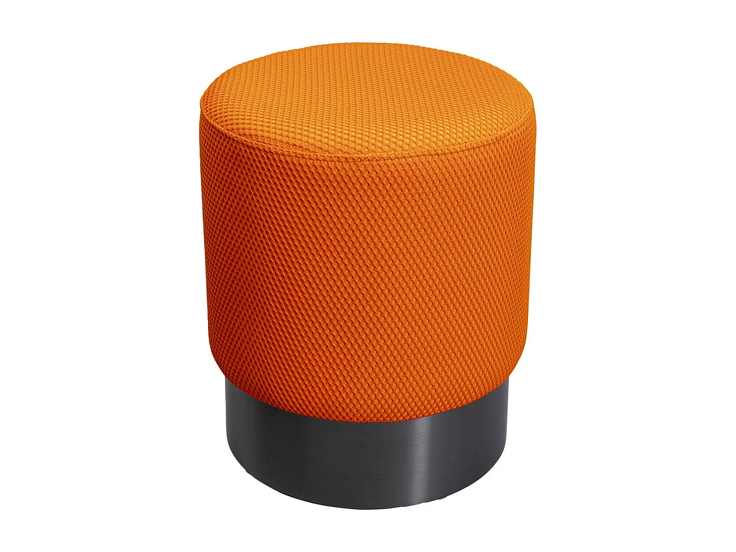 Tabouret Jody orange - Mesh noir Ø35cm