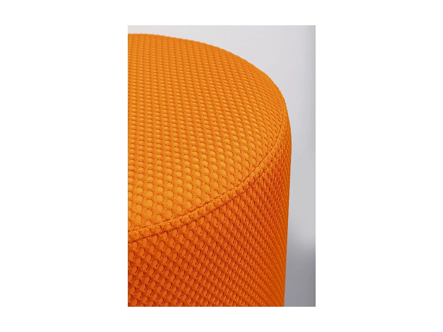 Tabouret Jody orange - Mesh noir Ø35cm
