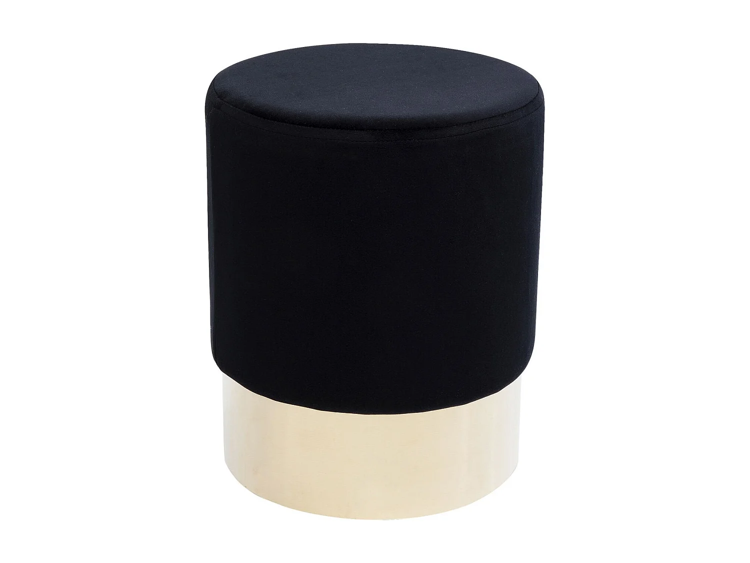 Sgabello Cherry nero/ottone Ø35cm