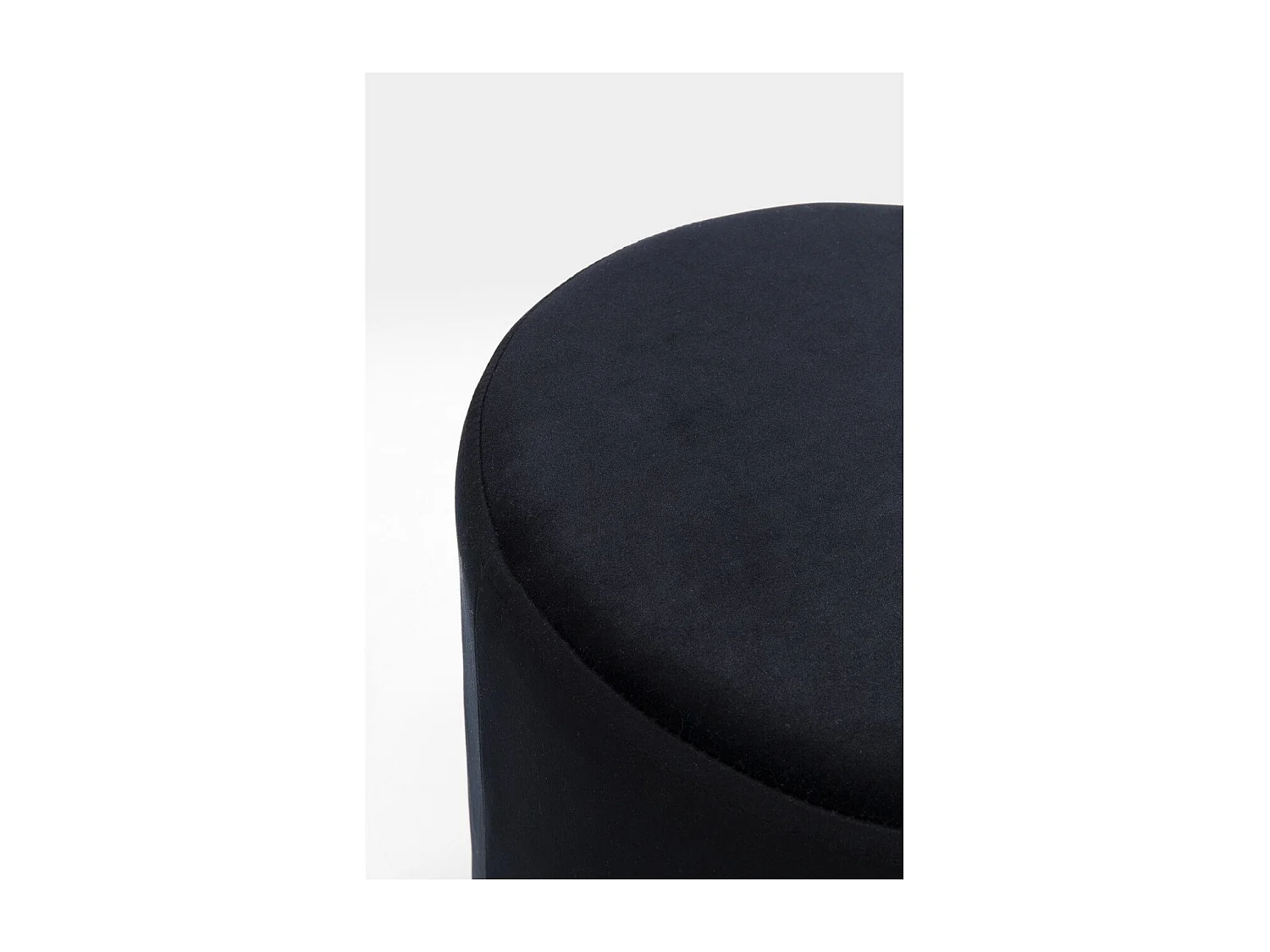 Tabouret Cherry noir laiton  Ø35cm