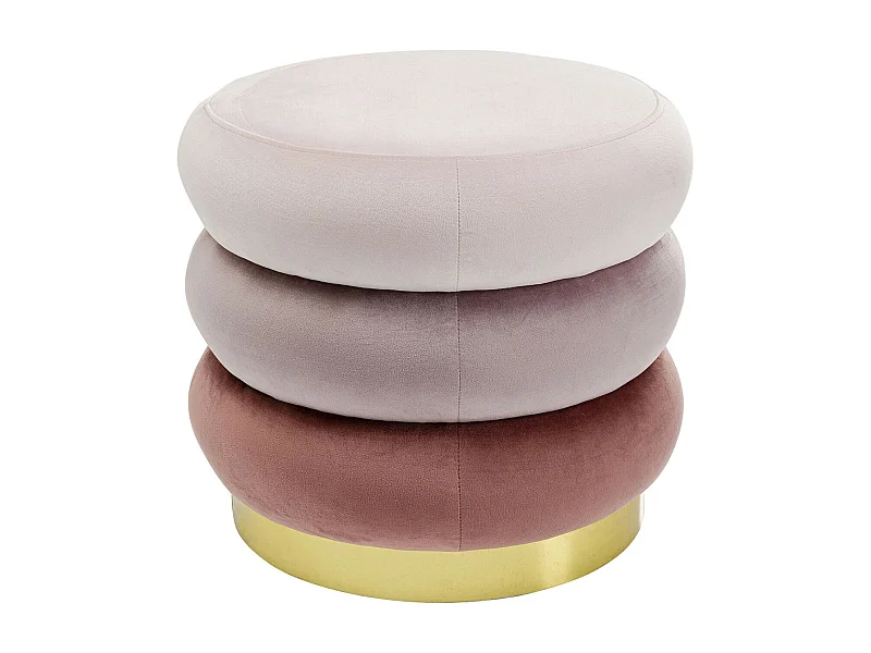 Pouf Sandwich mauve Ø45cm