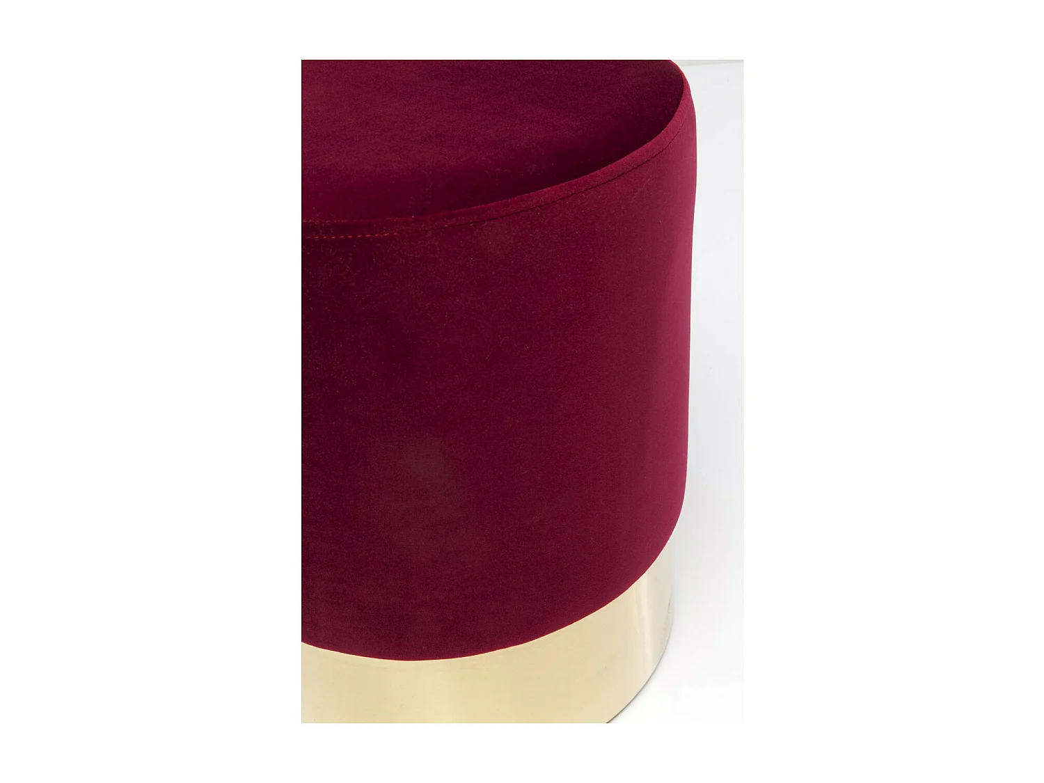 Hocker Cherry Bordeaux Brass Ø35cm