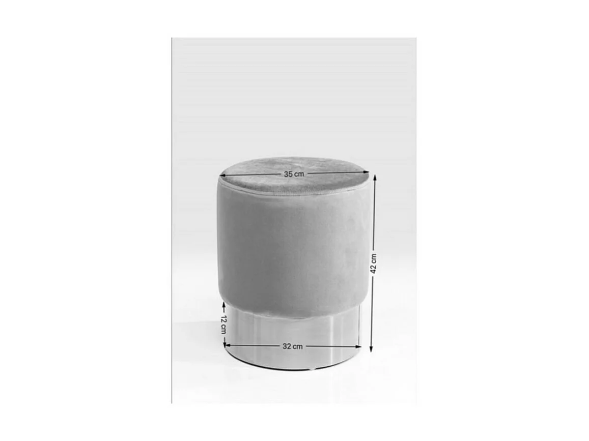 Hocker Cherry Bordeaux Brass Ø35cm