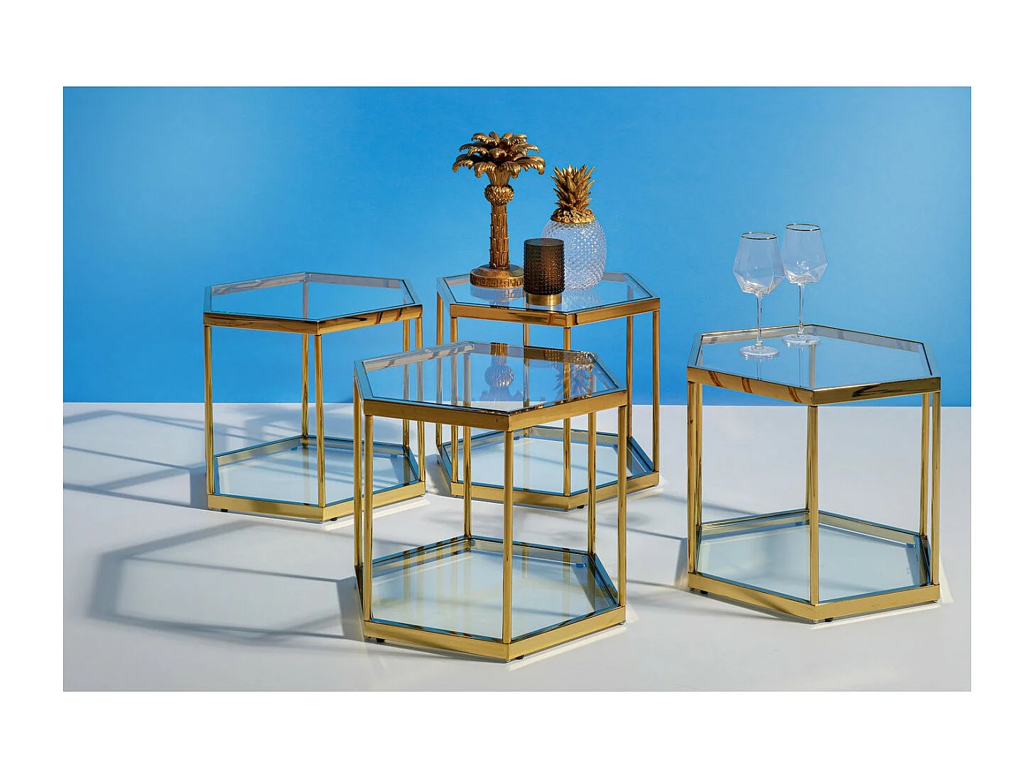 Weinglas Diamond Gold Rim