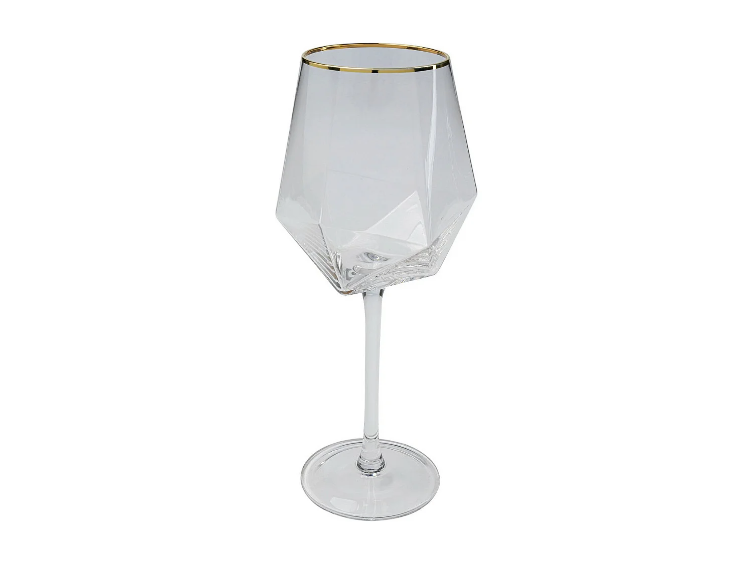 Weinglas Diamond Gold Rim