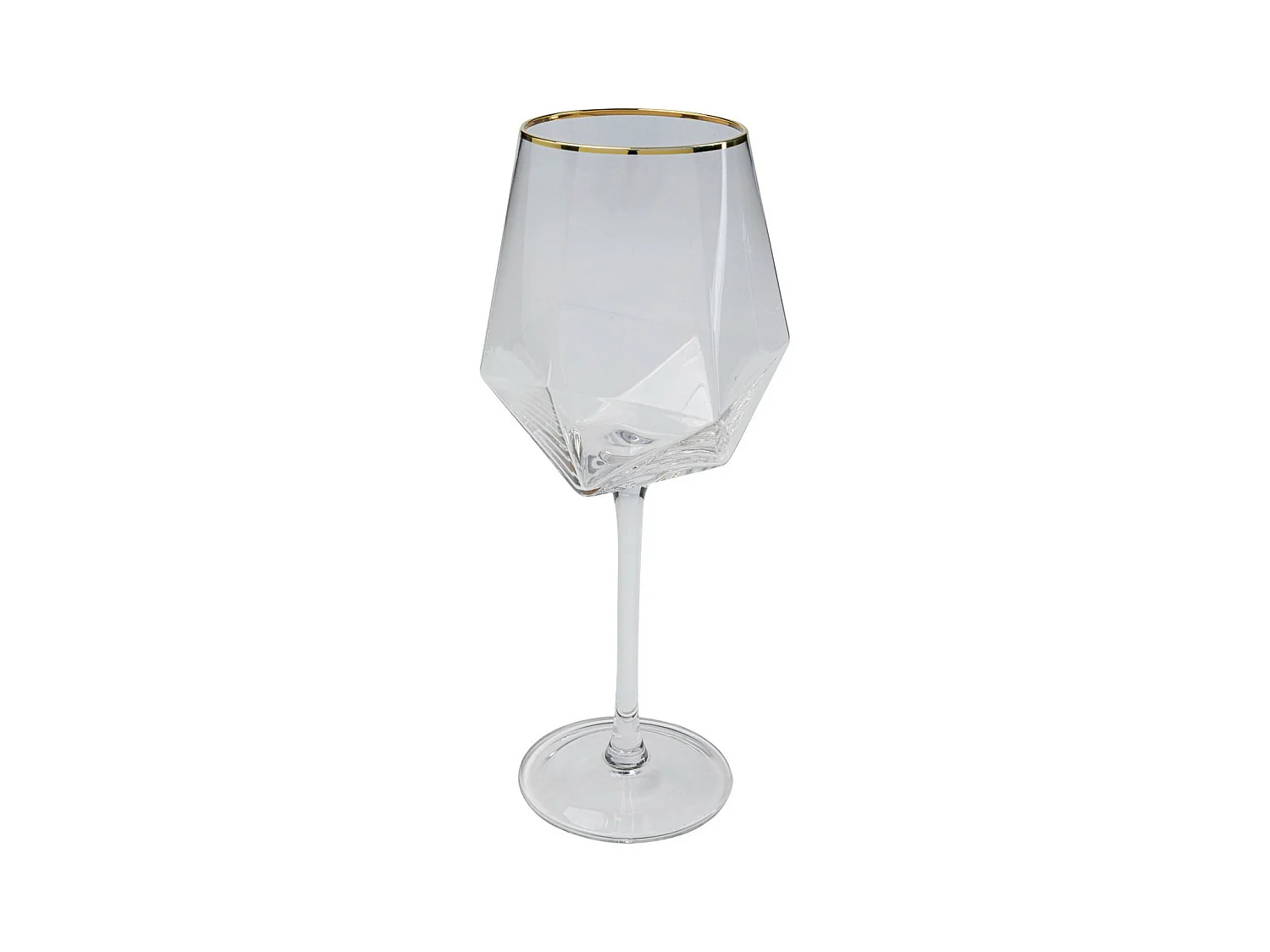 Bicchiere da vino Diamond Gold Rim