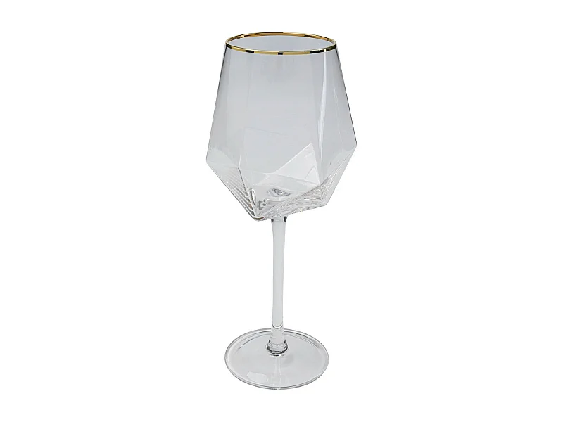 Verre à vin Diamond doré Rim