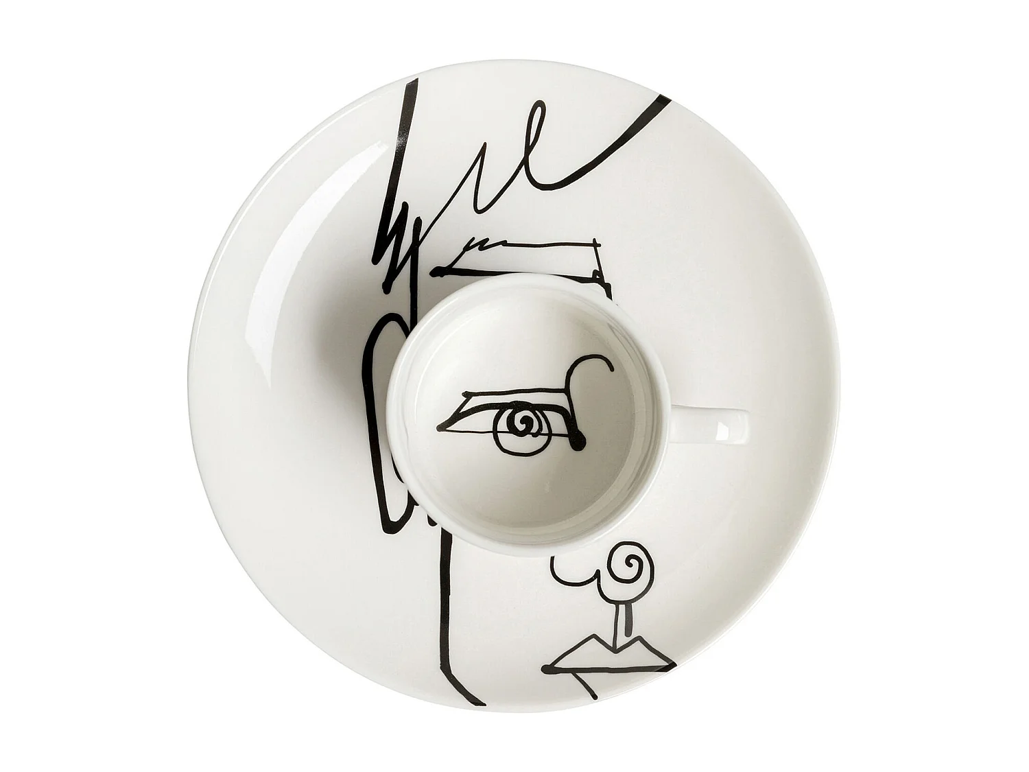 Tazza da caffè Viso Uomo (2/parti)