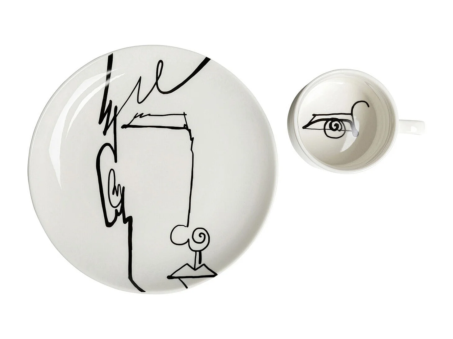 Tazza da caffè Viso Uomo (2/parti)