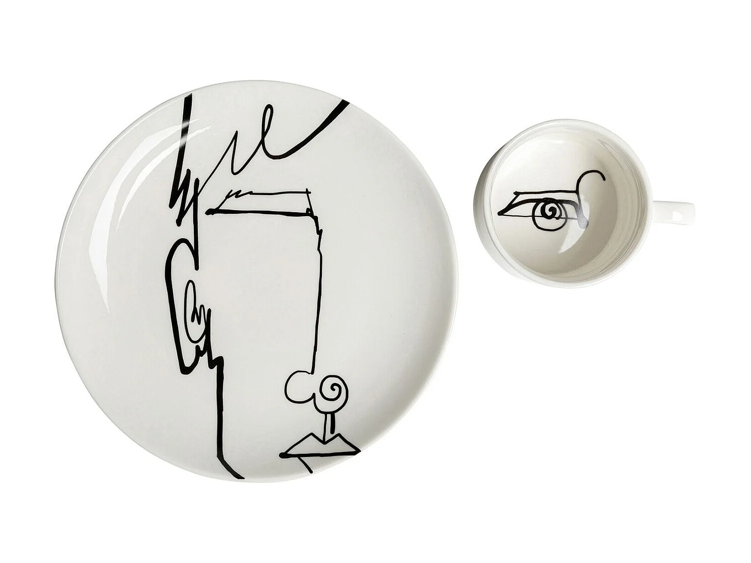 Kaffeetasse Viso Uomo (2/tlg.)