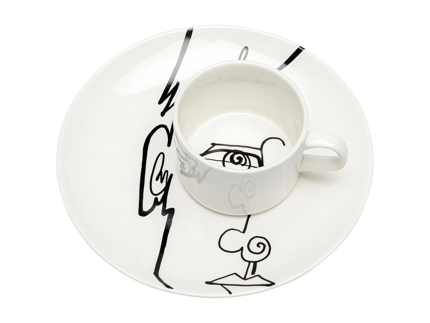 Kaffeetasse Viso Uomo (2/tlg.)