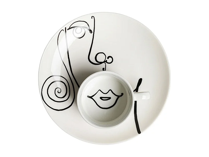 Tazza da caffè Viso Donna (2/parti)