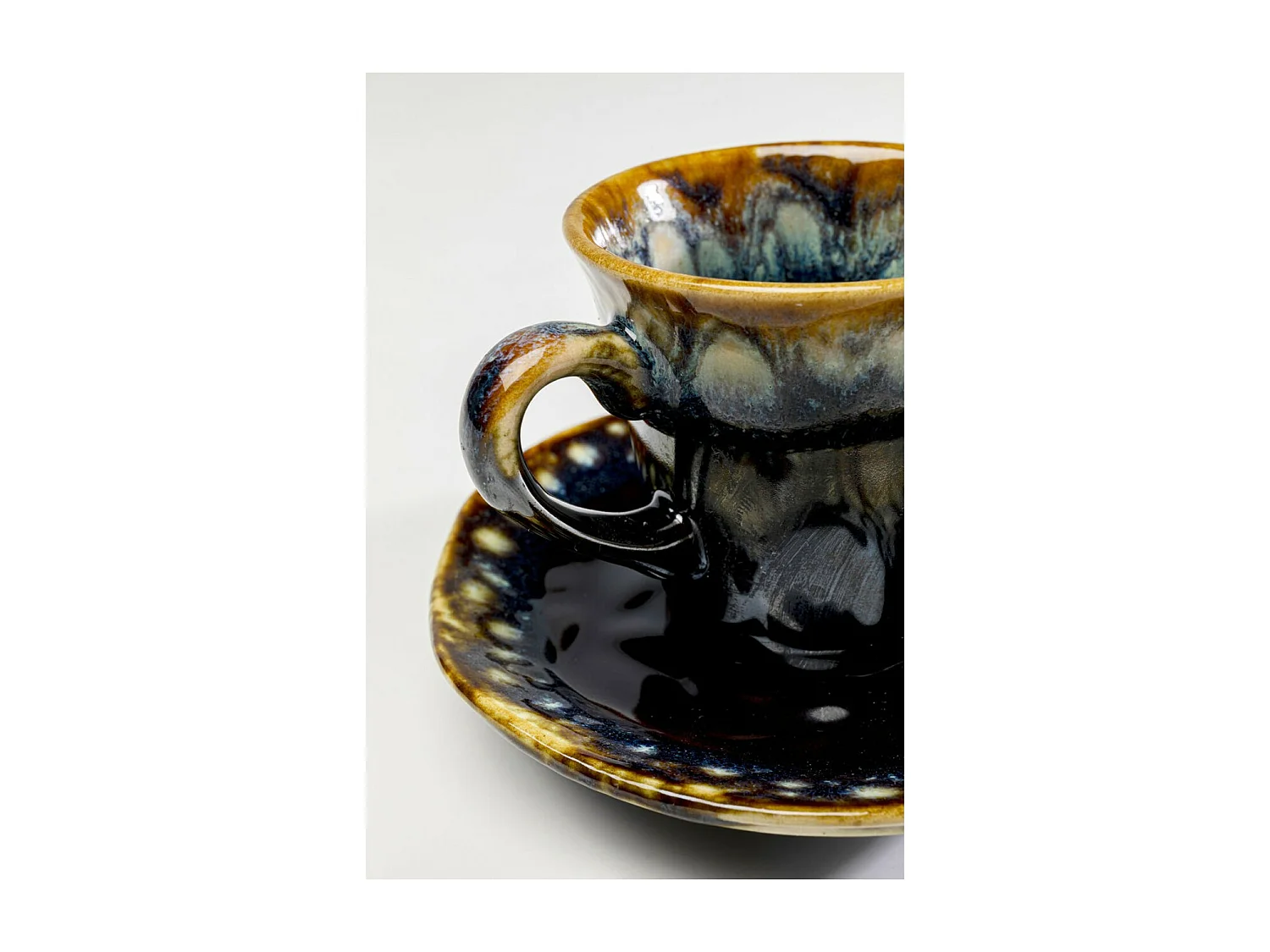 Tasse à espresso Lio bleu nuit (2-parts)