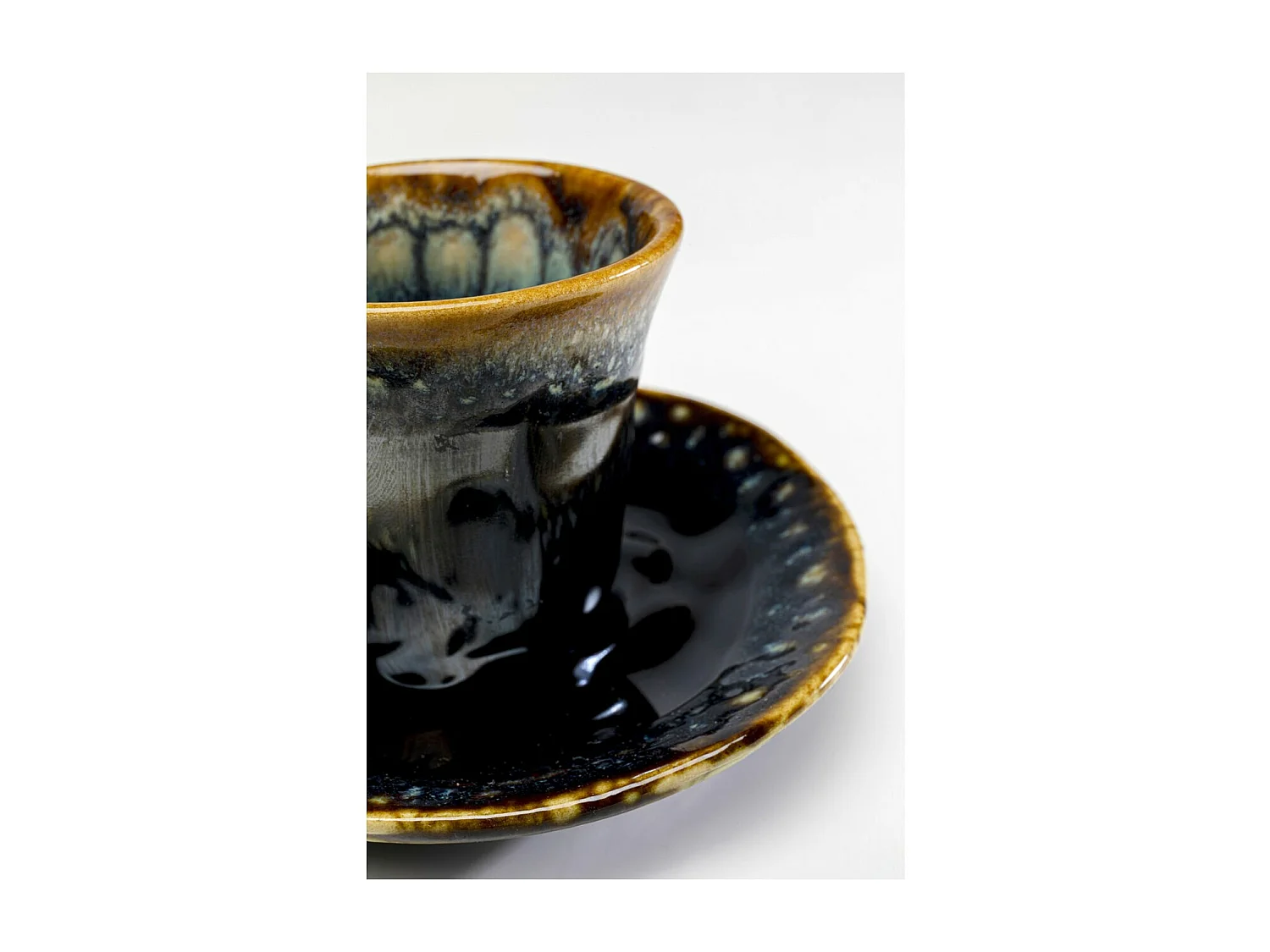 Tasse à espresso Lio bleu nuit (2-parts)