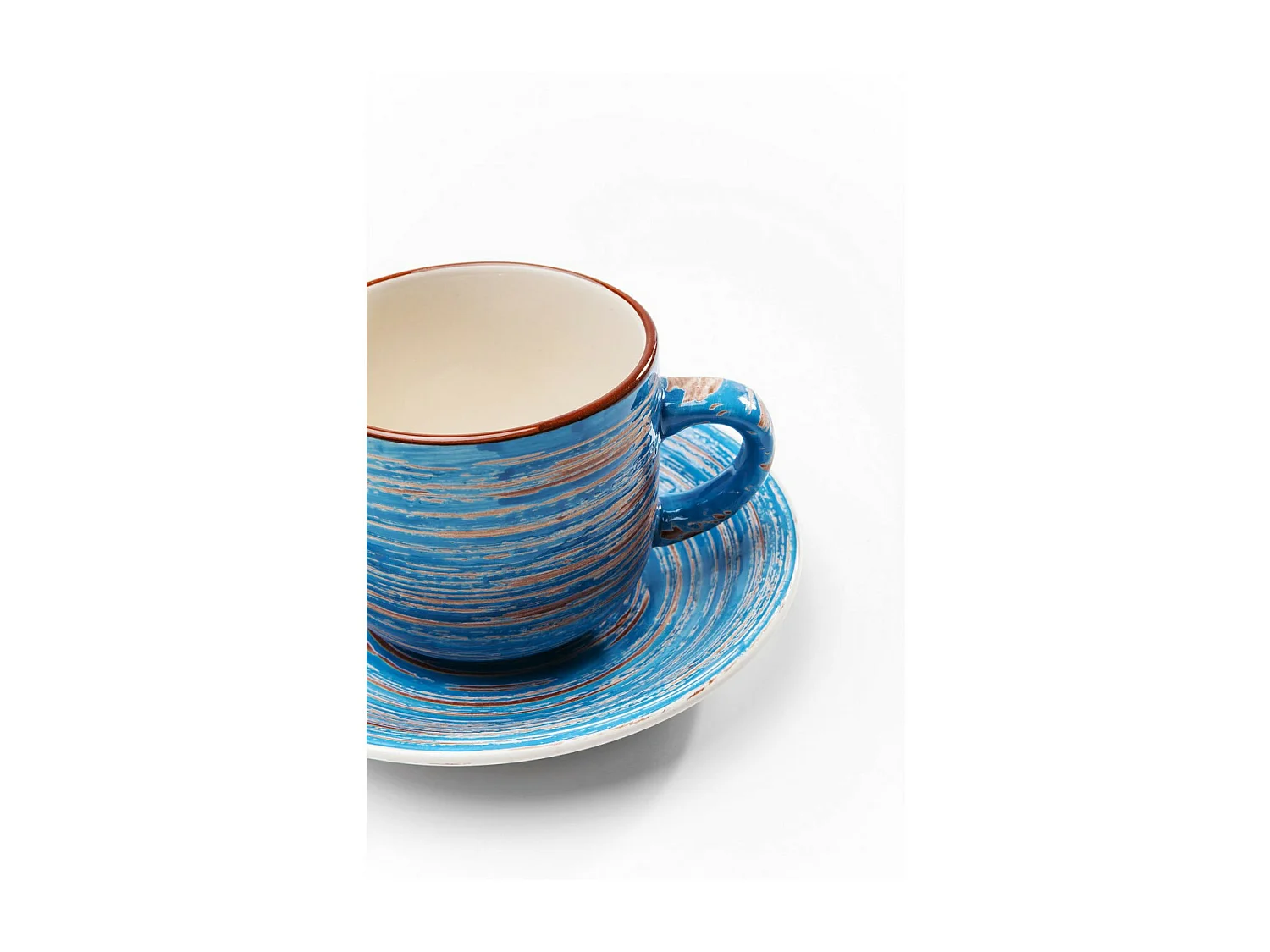 Tasses à café Swirl bleu (2-parts)