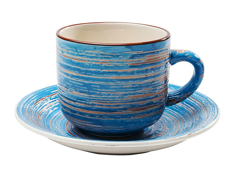 Tazza da caffè Swirl blu