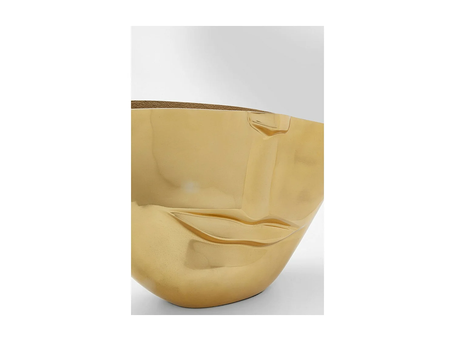 Vase Half Face Gold 46cm