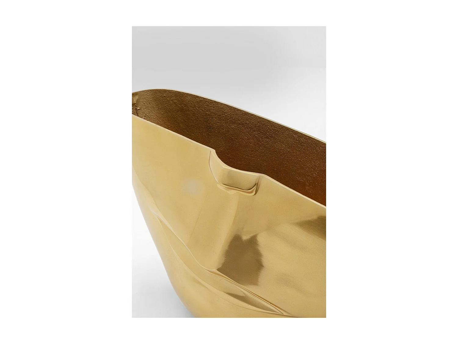 Vase Half Face Gold 46cm