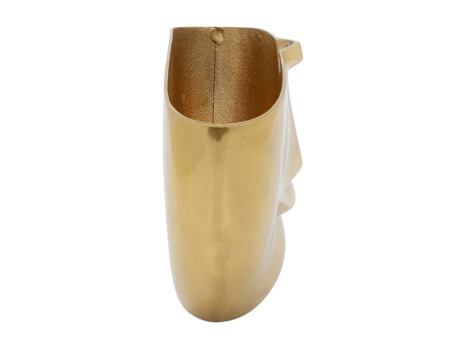Vase Half Face Gold 46cm