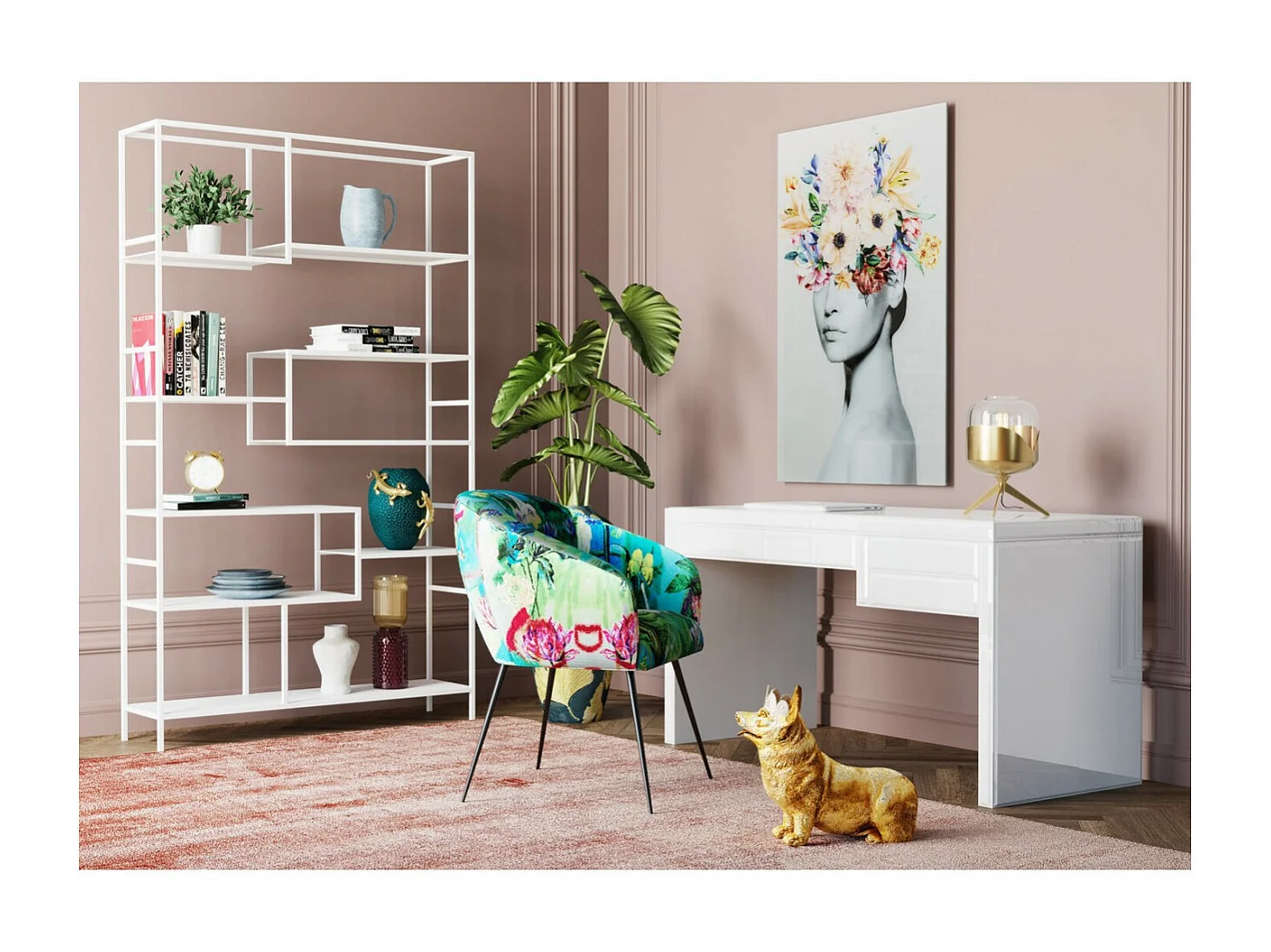 Vaso Marvelous Duo giallo lila 38cm