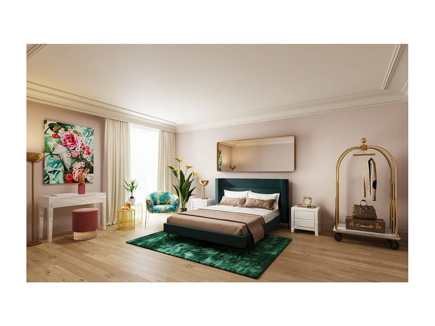 Vaso Marvelous Duo giallo lila 38cm