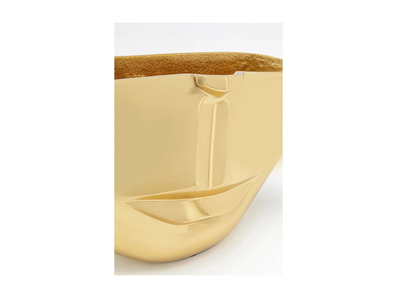 Vase Half Face Gold 38cm