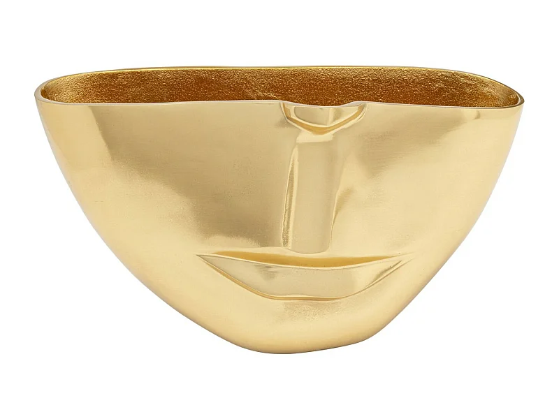 Vase Half Face Gold 38cm