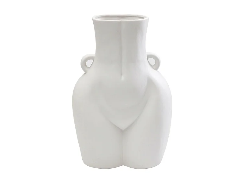 Vase Donna blanc 40cm