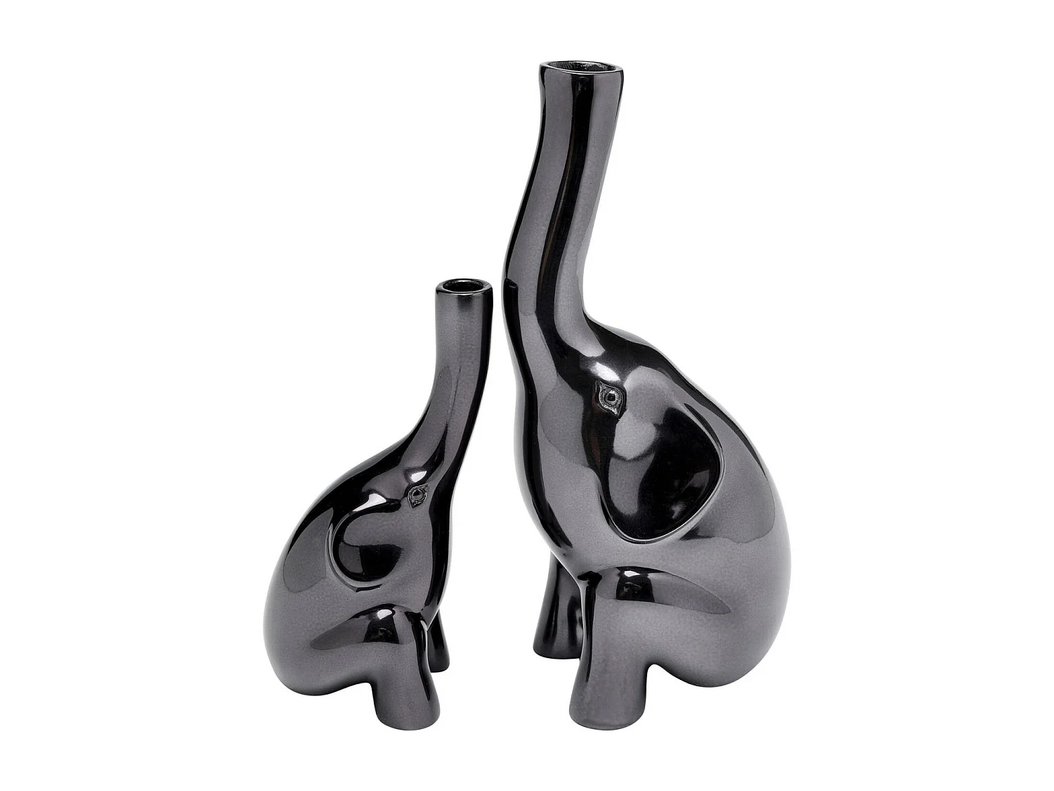 Vase décoratif Buddy anthracite (2/Set)