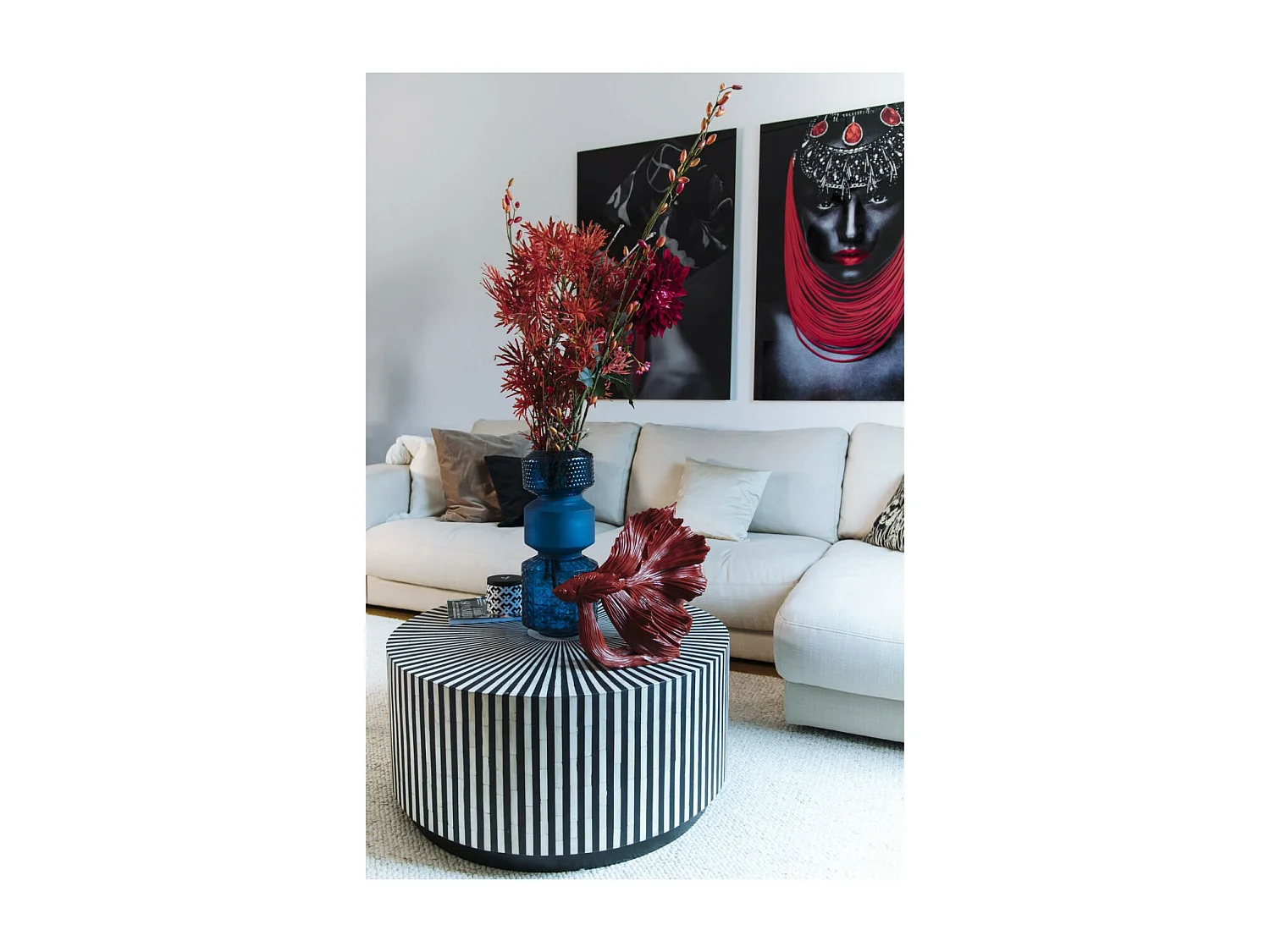 Vaso Marvelous Duo blu 36cm