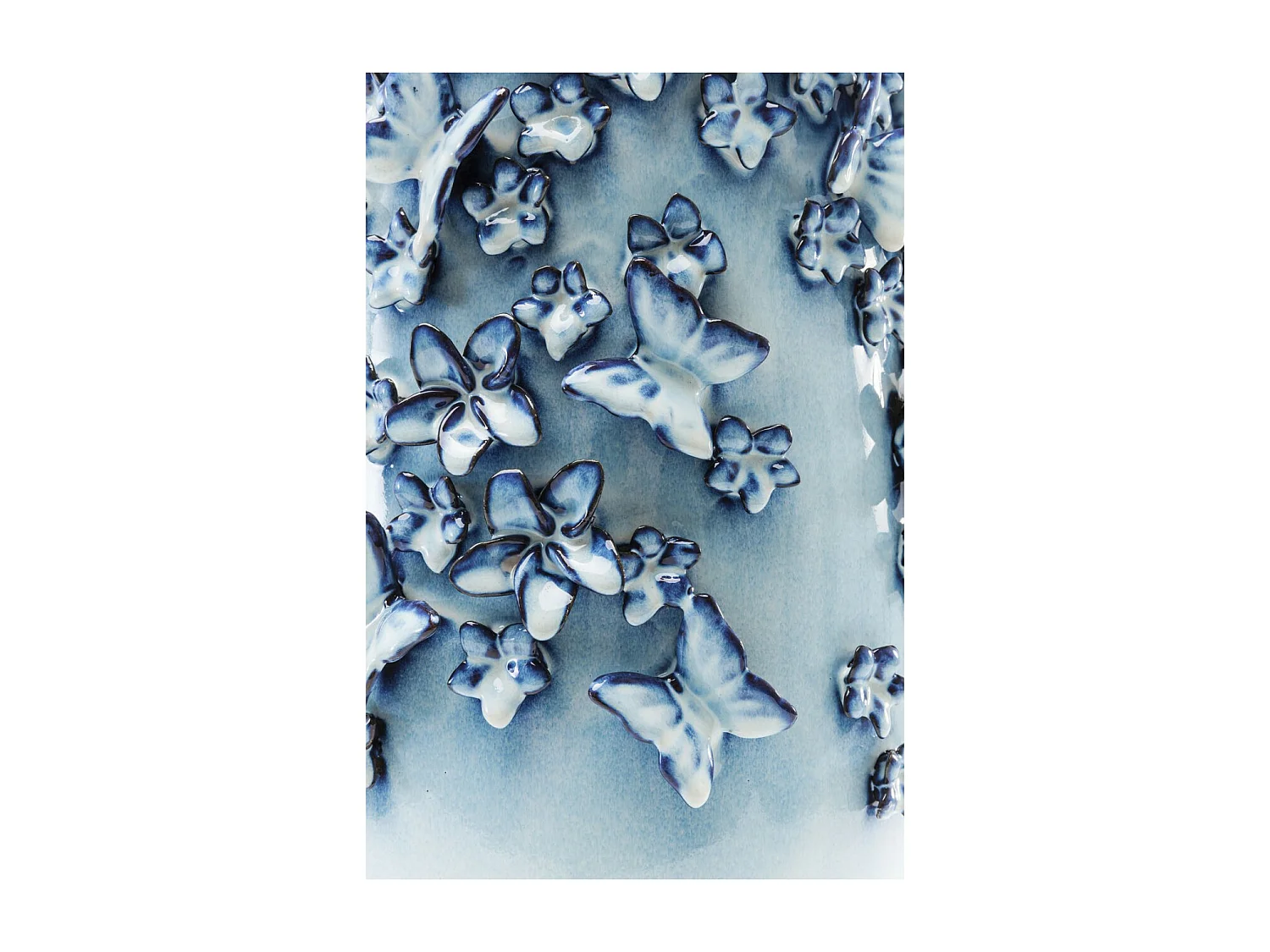 Vaso Butterflies blu chiaro 50cm