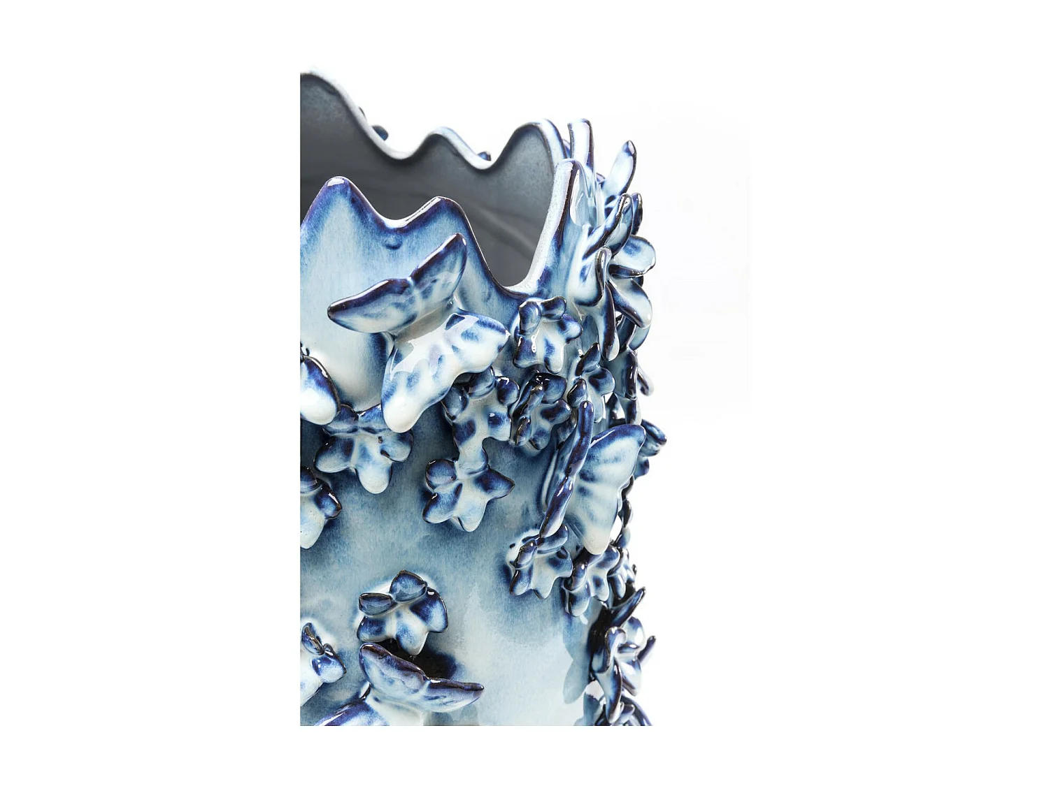 Vaso Butterflies blu chiaro 50cm