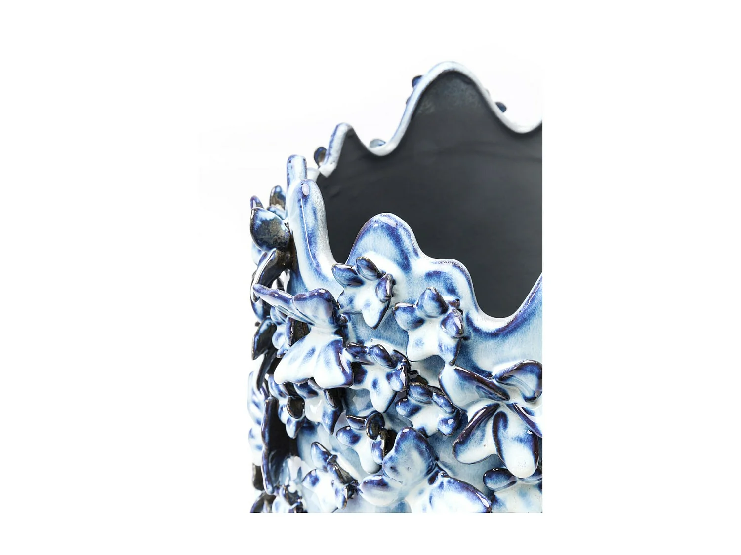 Vase Butterflies Lightblue 50cm