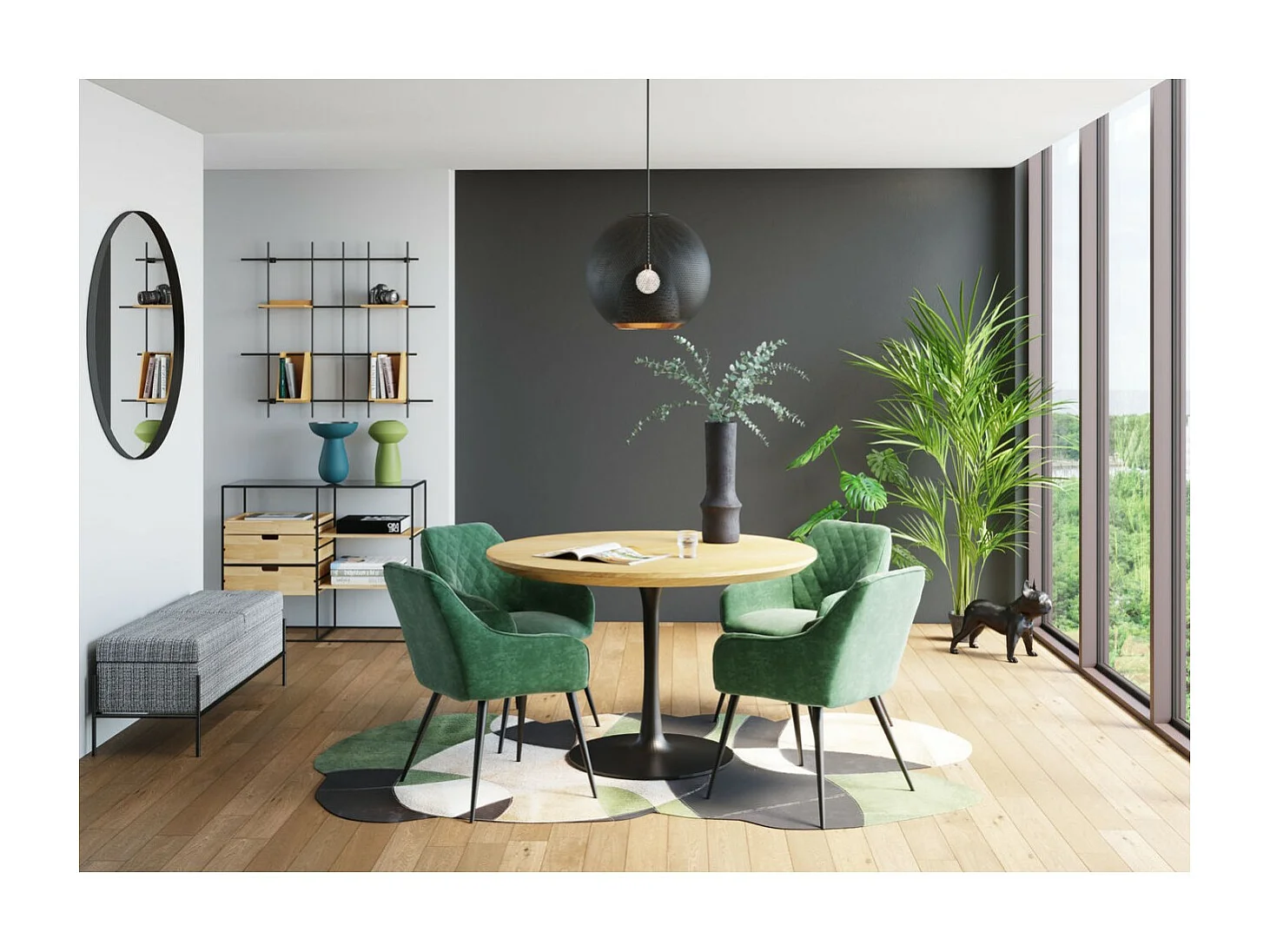 Tapis Ovado colore 170x240cm