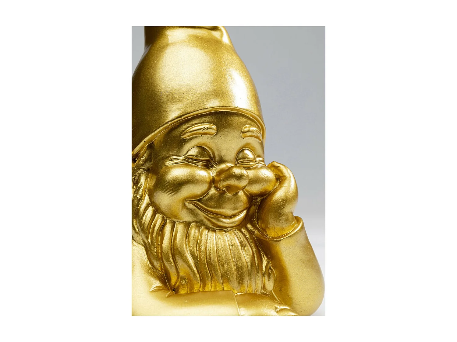 Figurine décorative Nain doré 21cm