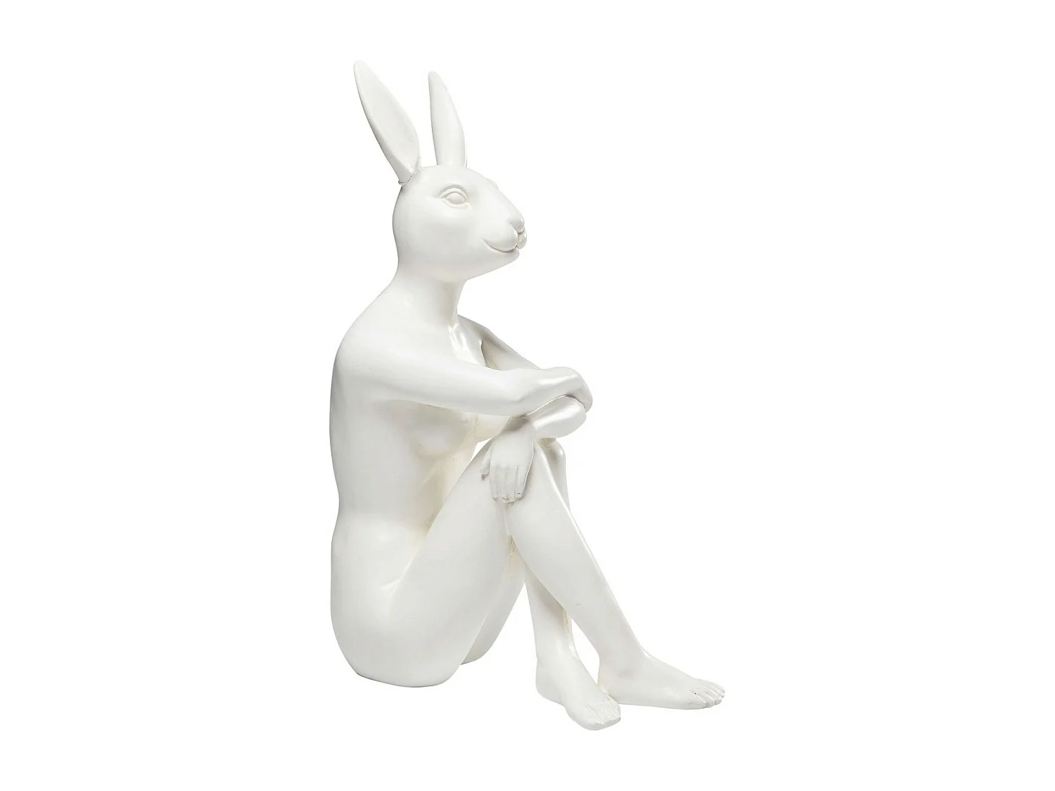 Figura decorativa Gangster Rabbit bianco
