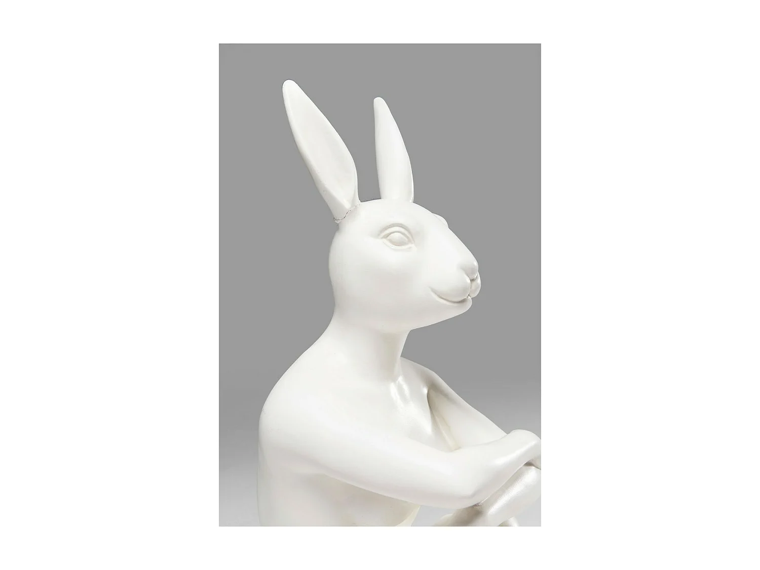 Figura decorativa Gangster Rabbit bianco