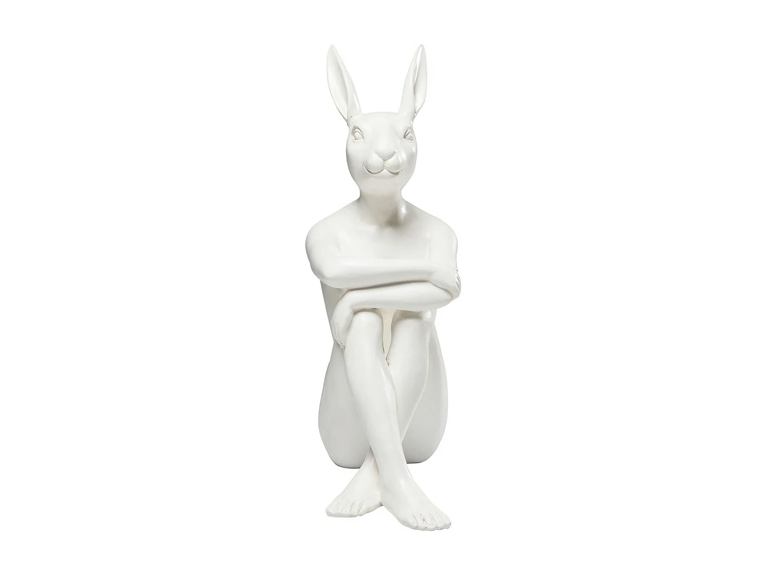 Figura decorativa Gangster Rabbit bianco