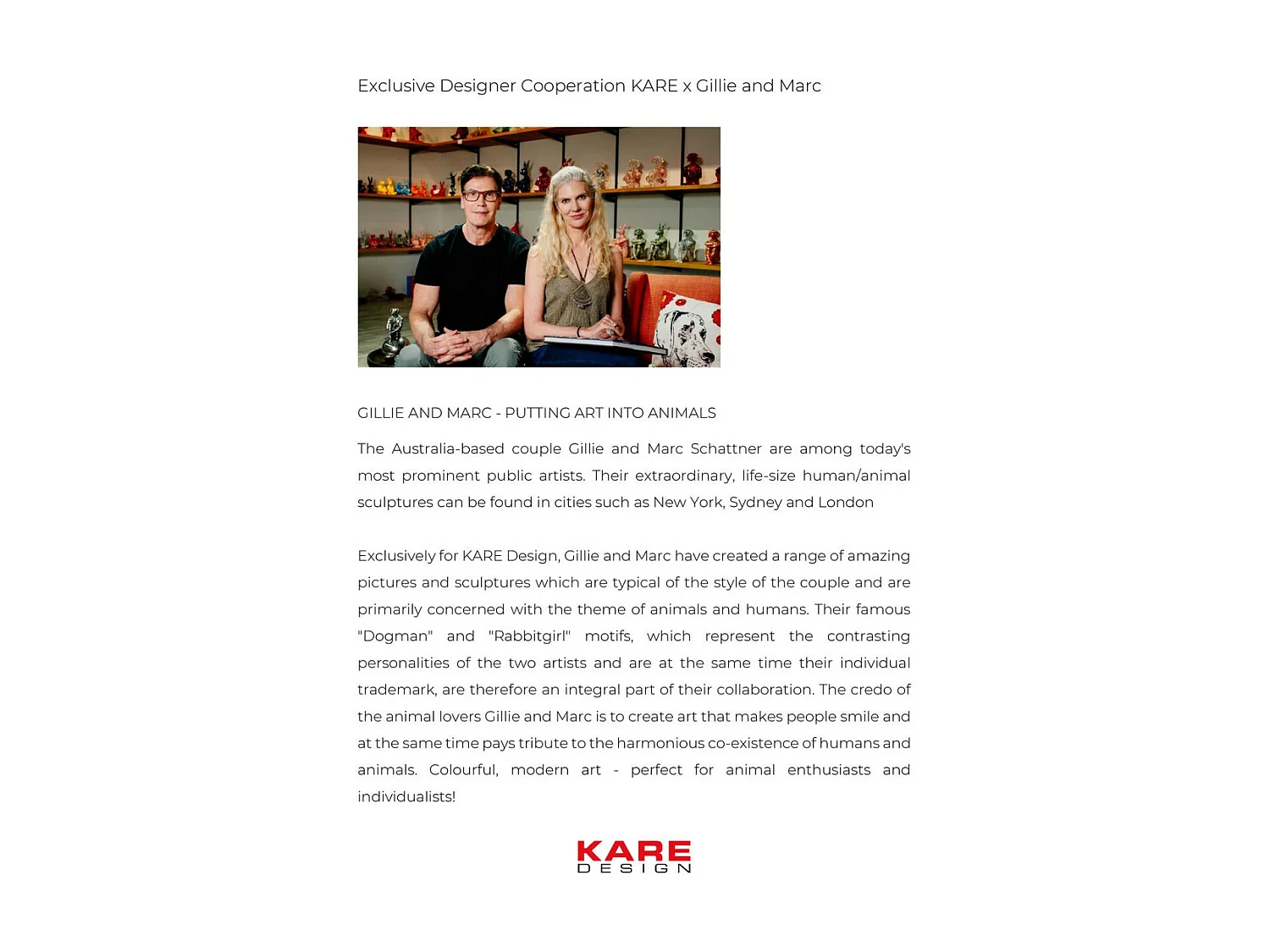 Figura decorativa Gangster Rabbit bianco