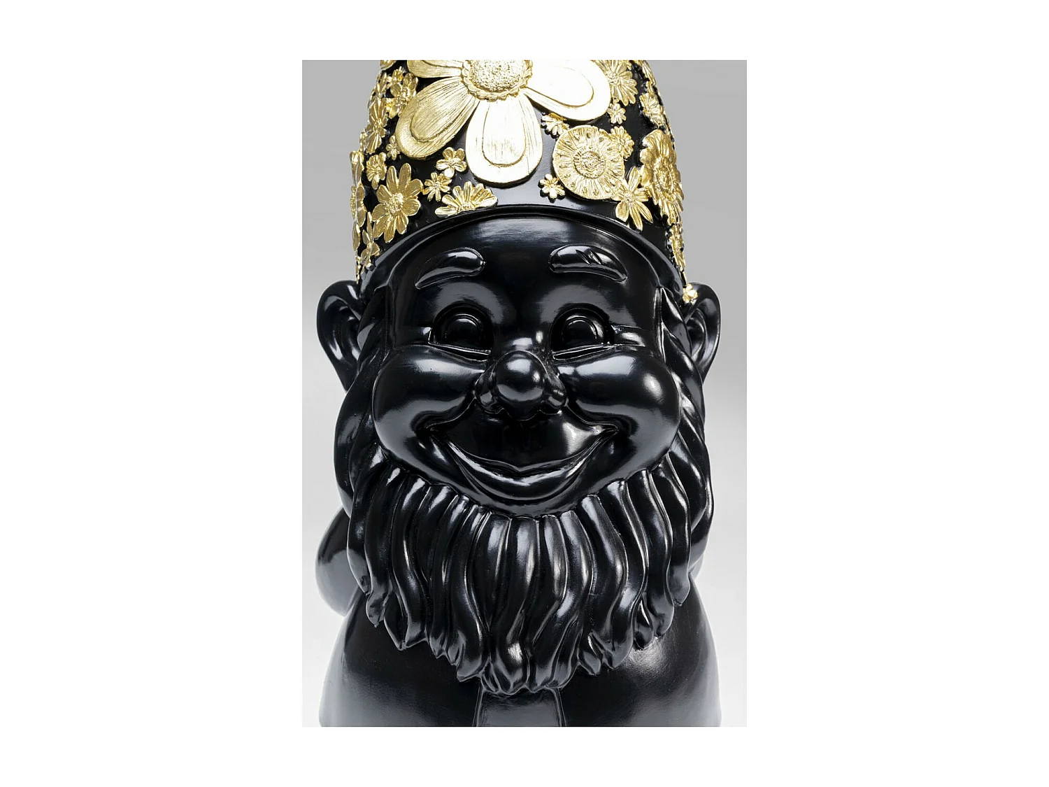 Figurine décorative Nain Standing noir-doré 60